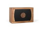 GINER Y COLOMER Aparador de madera de acacia con 2 puertas Natural y negro